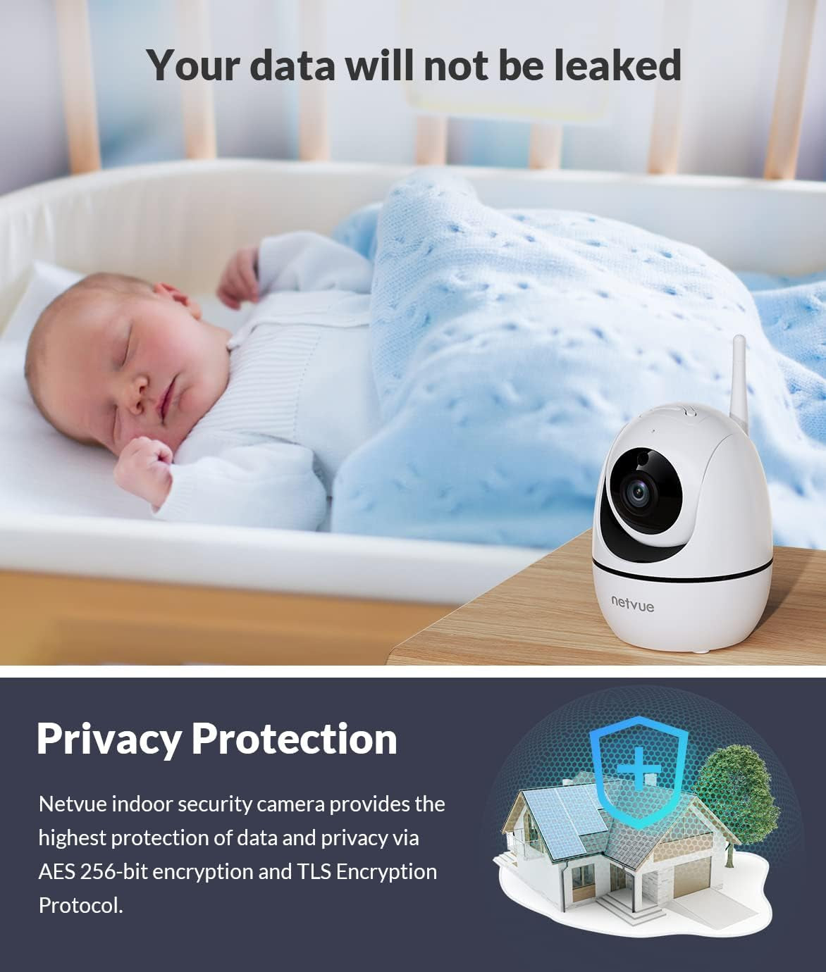 Indoor Camera, 1080P FHD 2.4Ghz Wifi Pet Camera, Home Camera for Pet/Baby, Dog Camera 2-Way Audio, Indoor Security Camera Night Vision, AI Human Detection, Cloud Storage/Tf Card, White