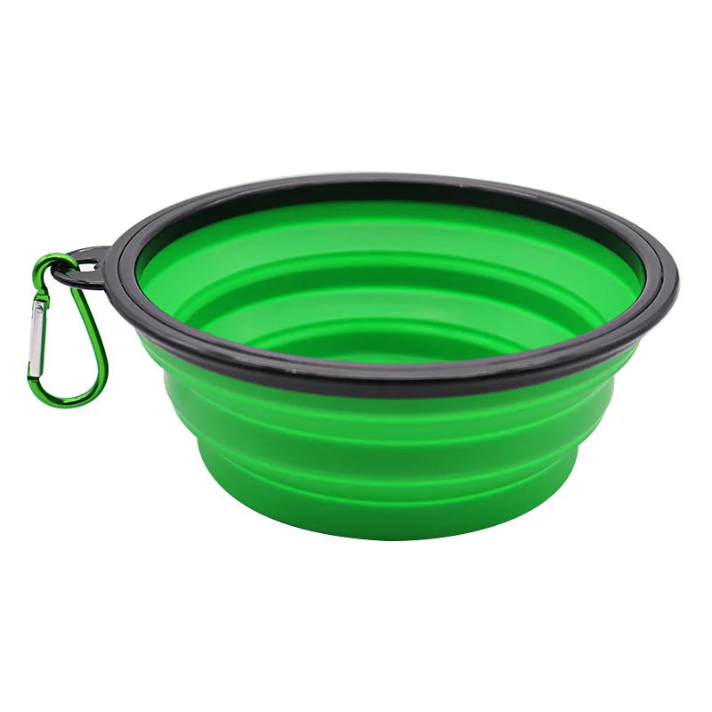 Pet Folding Silicone Bowl Collapsible Dog Food Bowl Water Large Outdoor Pet Travel Bowl Portable Puppy Food Container Feeder