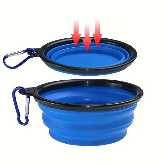 1PC Collapsible Portable Dog Food Bowl, Suitable for Outdoor Drinking Water Travel Supplies Dog Food Bowl
