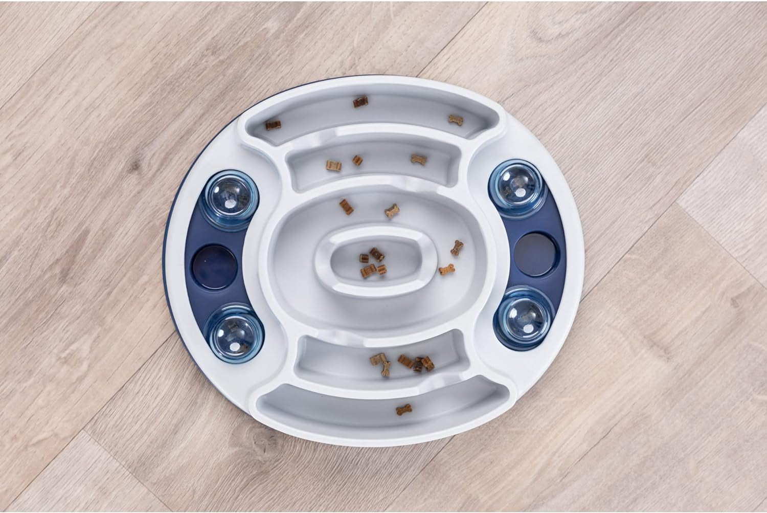 Slide & Feed Dog Activity Interactive Toy, Level 1 Food Puzzle Game, Brain Teasing Treat Dispenser, IQ and Mental Development Toy for Smart Dogs, Enrichment Toy for Boredom Busting